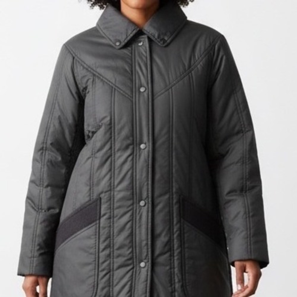 Spencer Douglas Vtg Black Quilted Puffer Jacket Women Medium 12/14 utility gorp